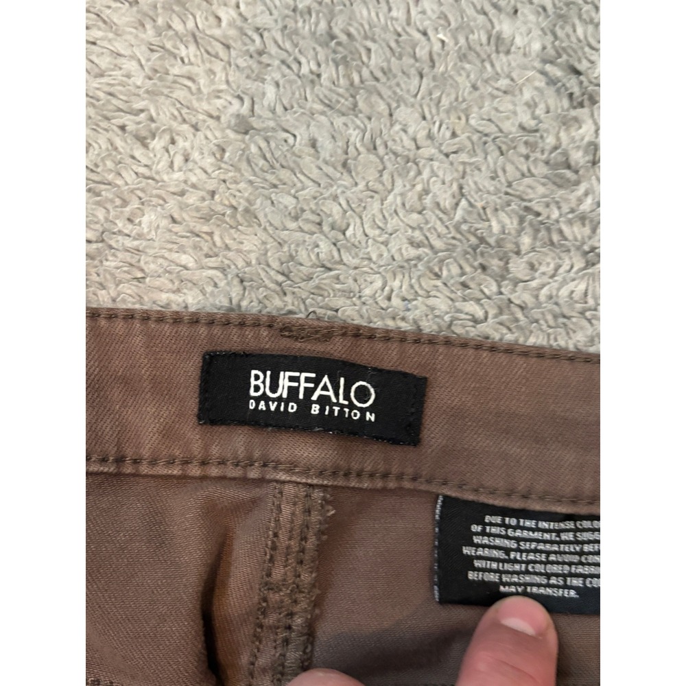 Buffalo David Bitton Hanna High Rise Skinny Pants Brown Soft Stretch 12/32 - Picture 2 of 9